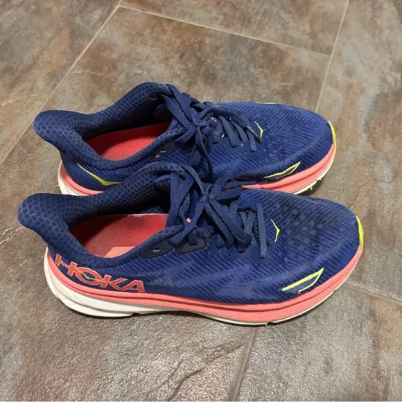 Hoka | Shoes | Hoka Blue Sky And Coral Sneakers Shoes  display picture 1